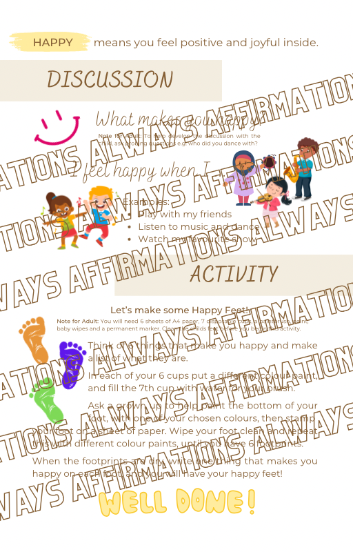 I Am... - The Bond Building Affirmation Activity E-Book